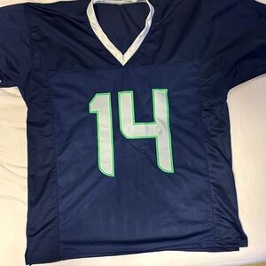 Navy Blue Football Jersey with Number 14